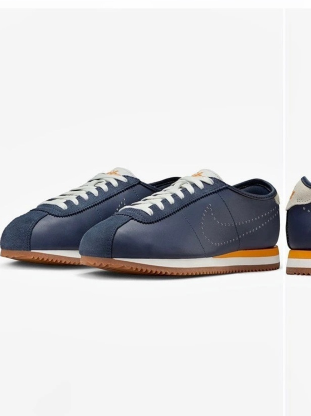 Nike Cortez Nylon Midnight Navy White (Women's) Sneakers